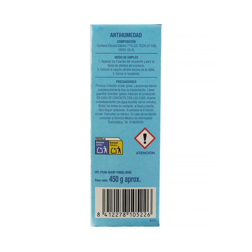 PRODUCTO ALCAMPO Antihumedad recambio 450 g. aprox