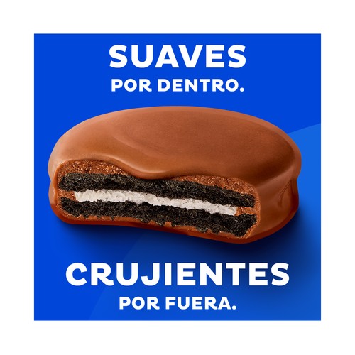 OREO Galletas rellenas de crema de vainilla y cubiertas de chocolate con leche 6 uds. 41 g.