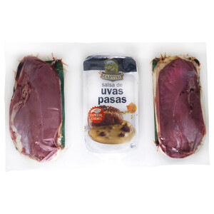 Imagen de MARTIKO Magret de pato (2 uds) + salsa de uvas pasas (170 g) 
