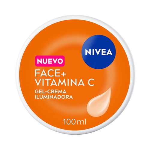 NIVEA Face+ Crema facial hidratante, iluminadora y antimanchas con textura gel 100 ml.