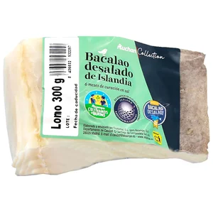 AUCHAN Collection Bacalao desalado lomo 300 g. Producto Alcampo