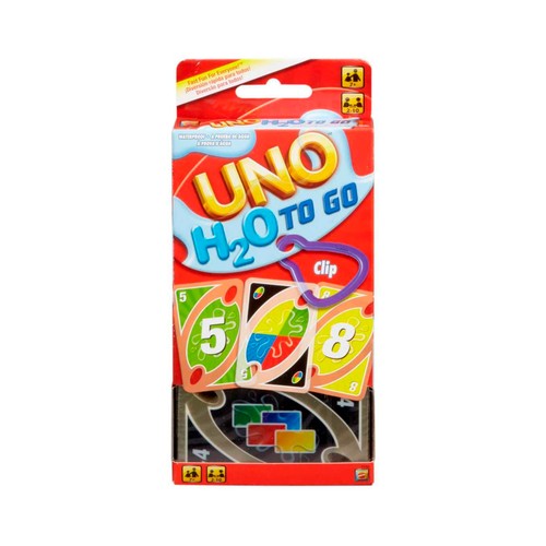 Juego de cartas de viaje, de 2 a 7 jugadores Uno h2o to go UNO.