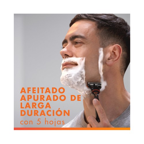 GILLETTE Fusion 5 Recambio de cuchillas de 5 hojas para maquinillas de afeitar 4 uds.