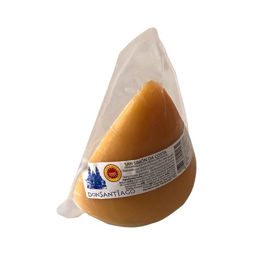 DON SANTIAGO Queso curado ahumado D.O.P. San Simón da Costa DON SANTIAGO 550 g.