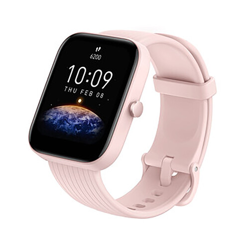 Smartwatch AMAZFIT Bip 3 rosa, pantalla 4,29 cm (1,69), frecuencia cardíaca, 60 modos, Bluetooth.