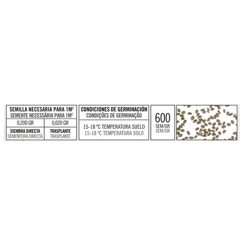 Sobre de semillas para plantar albahaca de la variedad Genovesa de tamaño grande 2 PRODUCTO ALCAMPO.