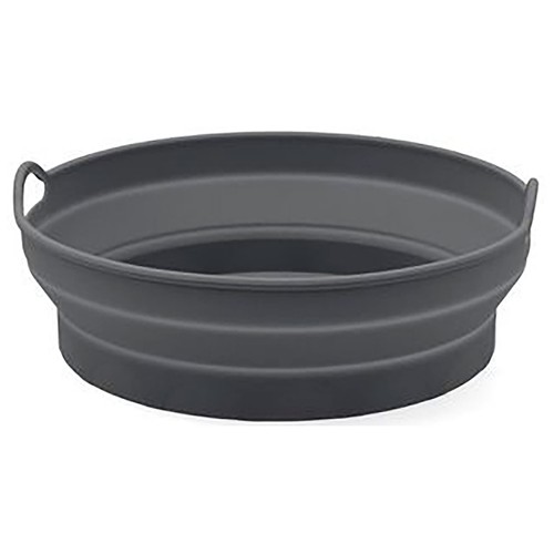 Cesta 20x20x7cm silicona, redonda plegable Naturalia. QUID