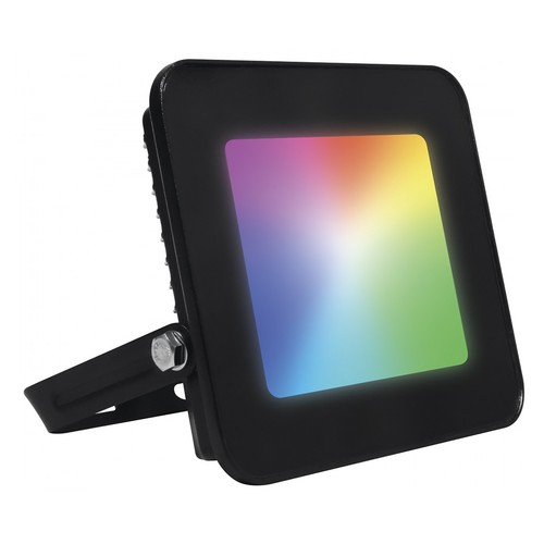 Foco proyector MUVIT iO foco proyector wireless mesh, WiFi, RGB+CCT, 1600 lm, 20W, compatible asistentes virtuales.
