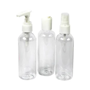 MARKET SUPREME Botellas de plástico de 100 ml. para llevar líquidos en el avión 3 uds.