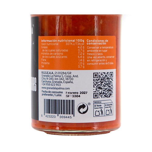 LA PALMA Sofrito de verduras - frasco 290g.