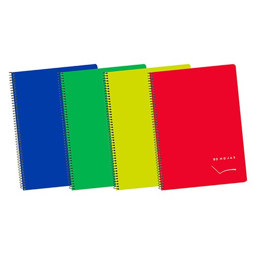 Cuaderno A5 cuadrícula 4x4 y 80 hojas, PRODUCTO ECONÓMICO ALCAMPO.