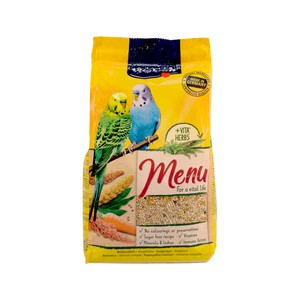Alimento pájaros, menú periquitos 1 kg.