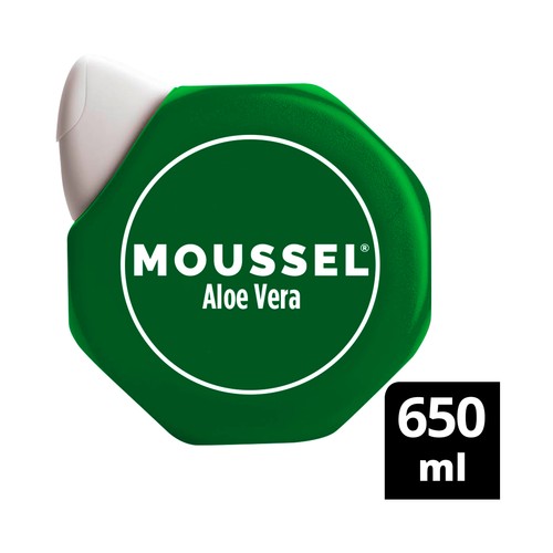 MOUSSEL Gel purificante para ducha o baño con aloe vera 100% natural MOUSSEL 650 ml.