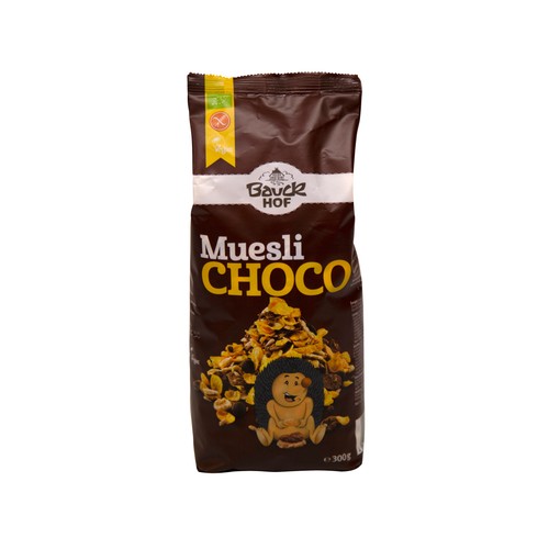 Muesli de chocolate, sin gluten BAUCKHOF 300 g.