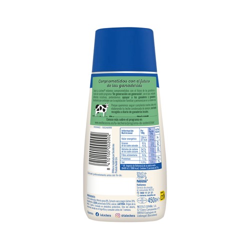 LA LECHERA Leche condensada sirve fácil 450 g.