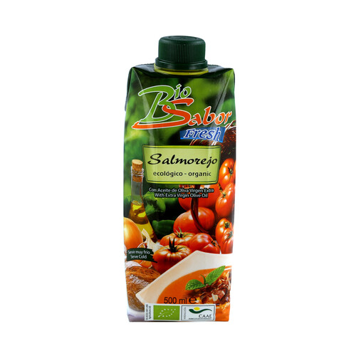 BIOSABOR Salmorejo ecológico Fresh SABOR 500 ml.