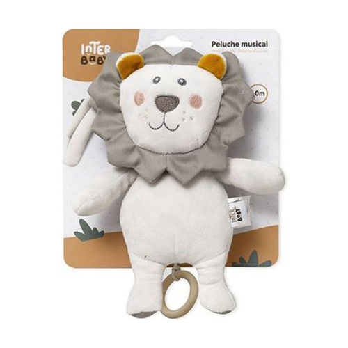 Peluche musical para bebé de león, INTERBABY.