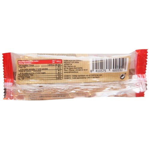 DELICATALIA Cereales en barrita con almendras y arándanos ecológicos DELICATALIA 40 g