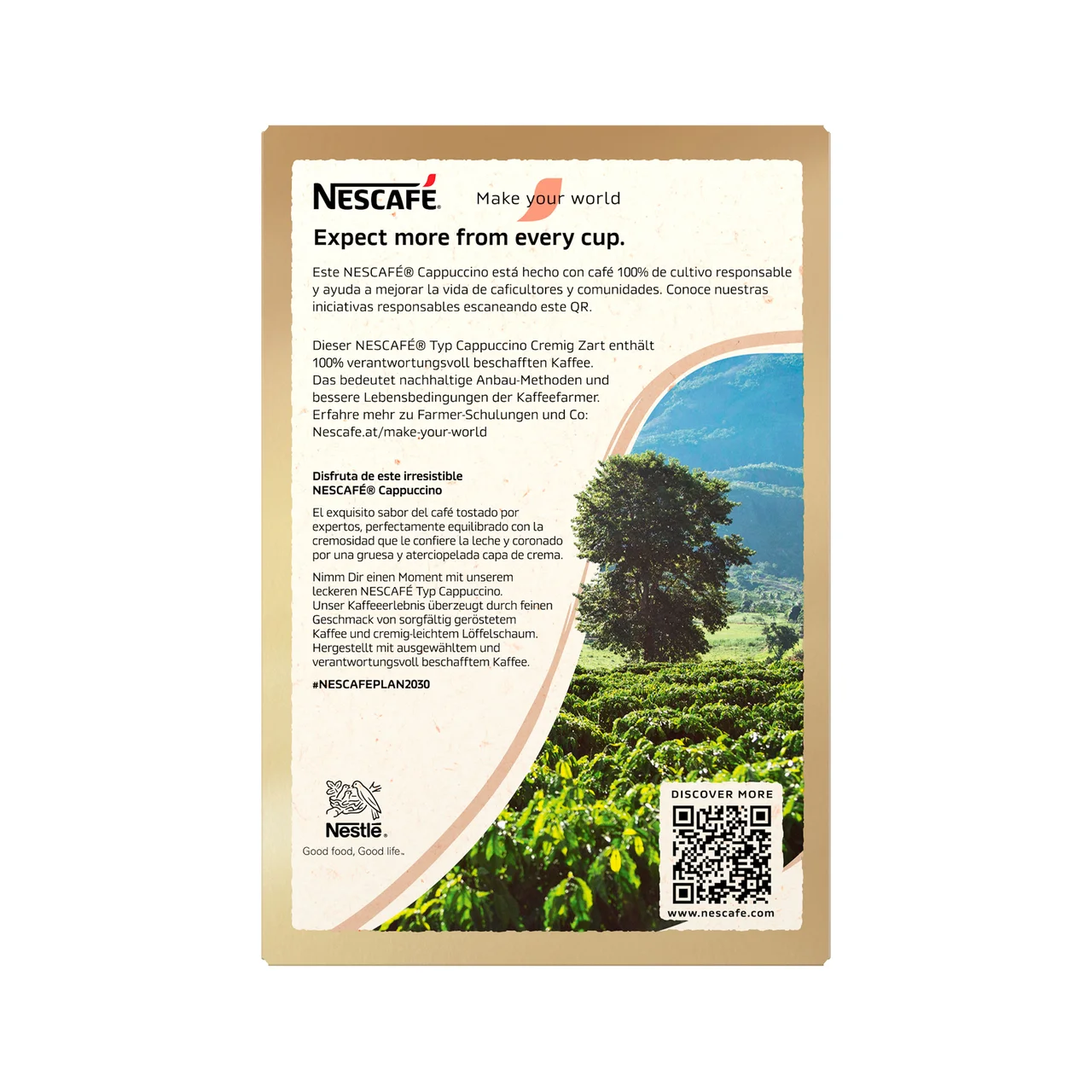 NESCAFÉ Café Cappuccino natural NESCAFÉ 10 uds. de 14 g.