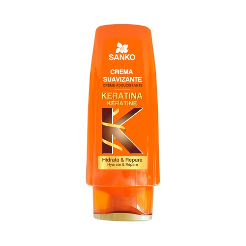 SANKO Crema suavizante hidratante, reparadora y revitalizante con Keratina SANKO 400 ml.