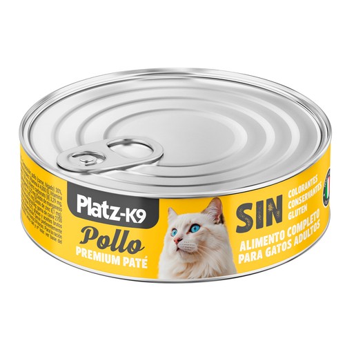 PLATZ-K9 Ali.hum, latitas gato adulto pollo 85 g.