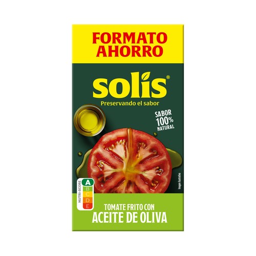 SOLÍS Tomate frito con aceite de oliva brick 500 g.