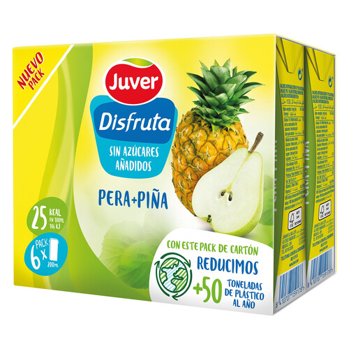 Zumo pera-piña DISFRUTA 6 uds. x 20 cl.