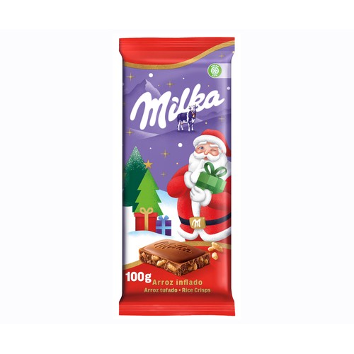 MILKA Chocolate con leche navidad 100 g.