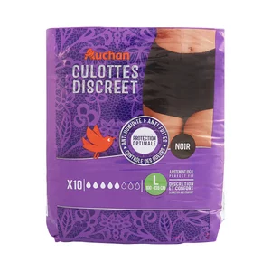 PRODUCTO ALCAMPO Pants (bragas) de incontiencia color negro, ultra absorbentes, talla L (100 - 135 cm) 10 uds.