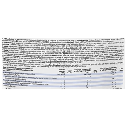 WEIDER Delicius gold whey, Proteínas sabor a chocolate 500 g.