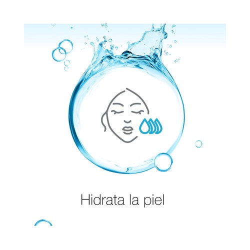 NEUTRÓGENA Hydro boost Agua micelar (desmaquillante facial) triple acción con ácido Hialurónico 400 ml. 