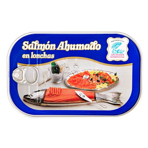 AHUMADOS DOMINGUEZ Salmón ahumado en lonchas AHUMADOS DOMINGUEZ 425 gr.