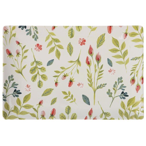 Fuente 30x20cm rectangular bouquet elite. SOLER