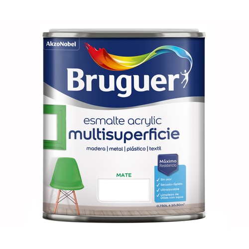 Esmalte acrÍlico mate de color gris ceniza, AKZO NOBEL.