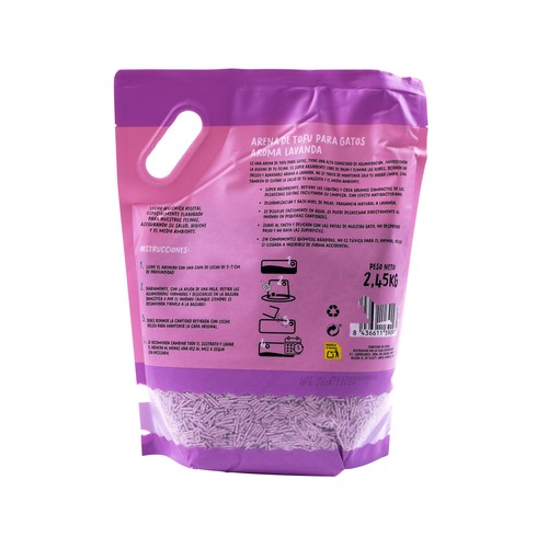 COCOSI Arena de gato vegetal tofu cona roma lavanda 6L