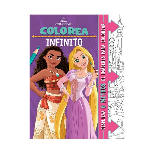 Princesas. Colorea infinito. Disney. LIBROS DISNEY