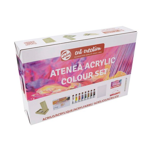 Pintura acrilica TALENS ART CREATION set caja de madera.