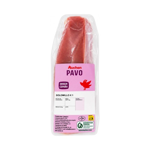 AUCHAN Solomillo de pavo al vacío 1 ud. Producto Alcampo.