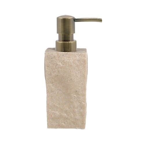 Dispensador de jabón efecto piedra beige, ACTUEL.