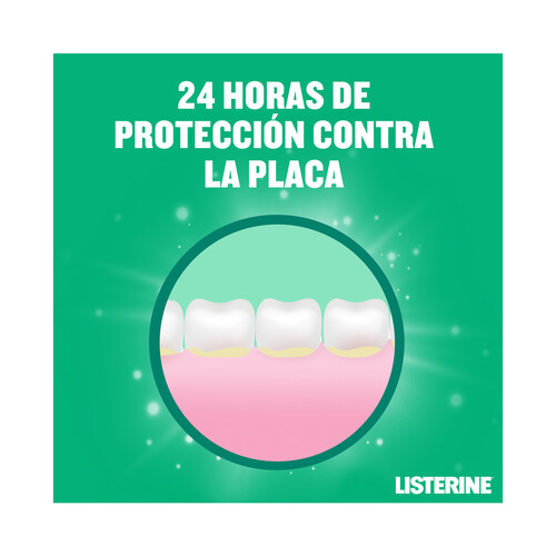 LISTERINE Enjuague bucal de uso diario, con sabor a menta fresca LISTERINE 500 ml.