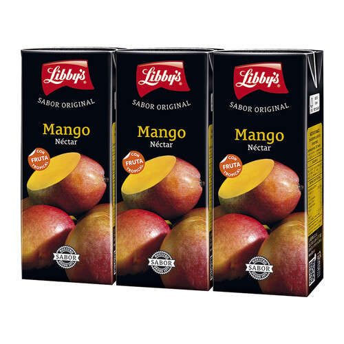 Néctar de mango LIBBY'S brick de 3 uds x 20 cl.