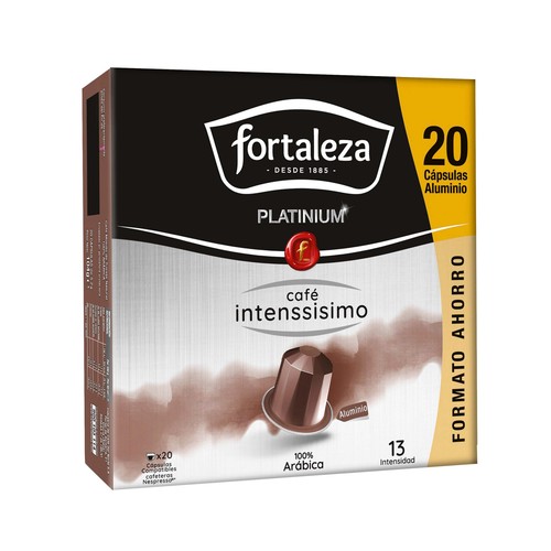FORTALEZA PLATINIUM Café en cápsulas Intenssisimo I13,20 uds.