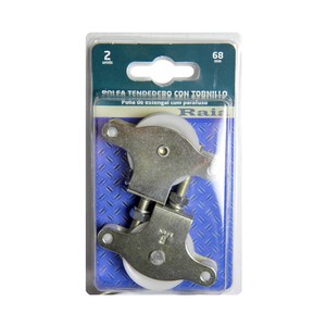Imagen de Juego de 2 poleas de 68 milímetros para tendedero con tuercas RAIA.