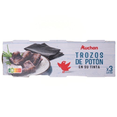 PRODUCTO ALCAMPO Pota en su tinta en trozos 3 uds x 51 g.