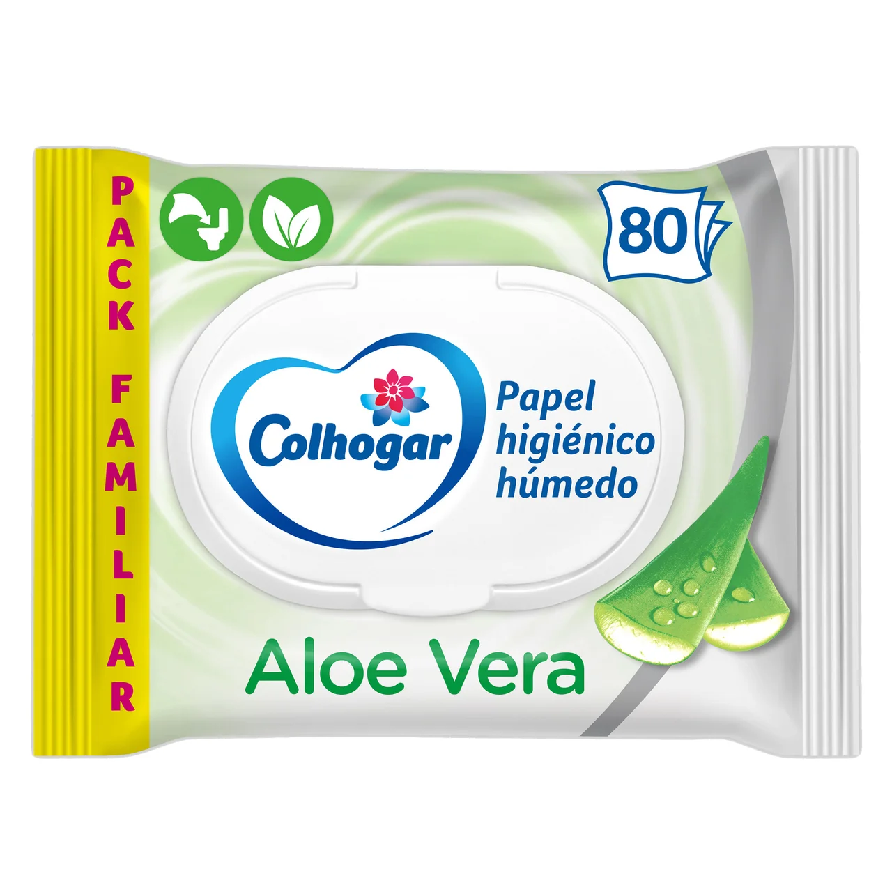 Papel higiénico húmedo aloe 80 uds