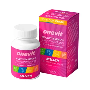 ONEVIT Multivitamínico (13) y multiminerales (11) especial mujer 45 uds.