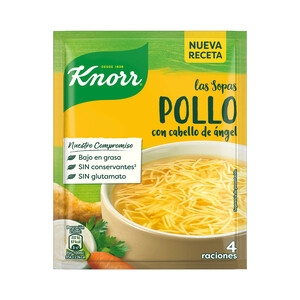 Imagen de KNORR Sopa de pollo con cabello de ángel sobre de 71 g.