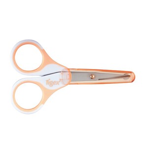 Tijeras con estuche para bebé,  azul, TIGEX.