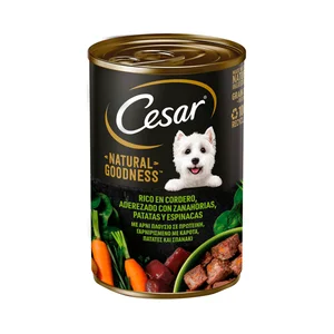 CESAR Comida húmeda natural de cordero lata 400 g.
