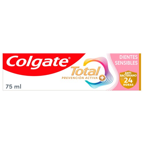 COLGATE Total prevención activa + Pasta de dientes para dientes sensibles 75 ml.